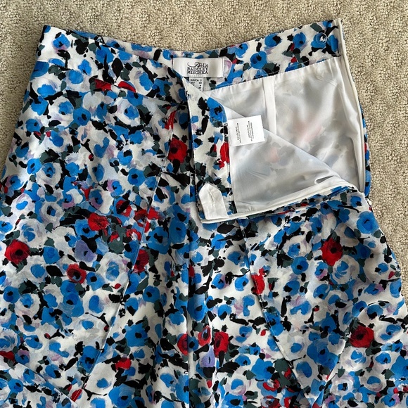 Belle Badgley Mischka Melody Floral High Rise Palazzo Pants Size 2 - Picture 7 of 15